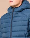 Куртка темно-бирюзовая мужская на зиму модель 40962