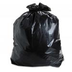Мешки д/мусора 90л, черные в рулоне 10 штук, ПВД, 25мкм, 60х95см (+5%), прочные, ЛАЙМА, 605332