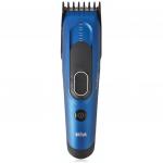 Машинка для стрижки волос BRAUN HC5030, 16 установок длины (3-35 мм), 2 насадки, сеть+аккум,син/черн
