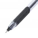 Ручка шариковая масляная с грипом BRAUBERG Extra Glide GT, ЧЕРНАЯ, трехгр, 0,7мм,линия 0,35мм,142919