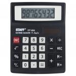 Калькулятор настольный STAFF STF-8008, КОМПАКТНЫЙ (113х87мм) 8 разряд, двойн.питание, блистер,250207