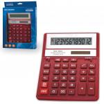 Калькулятор настольный CITIZEN SDC-888ХRD (203х158мм), 12 разрядов, двойное питание, КРАСНЫЙ