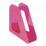 Лоток вертикальный для бумаг СТАММ "Фаворит"  (235х240 мм), ширина 90 мм, розовый, ЛТ724