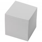 Блок для записей BRAUBERG в подставке прозрачной, куб 9*9*9 см, белый, белизна 95-98%, 122223
