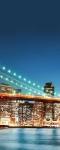 Рулонная штора лен "Бруклинский мост"                             (d-200514-gr)