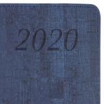 Еженедельник датированный 2020 А4, BRAUBERG Wood, благородное дерево, синий, 210*297мм, 129640