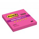Блок самоклеящ. (стикер) POST-IT Super Sticky 76х76 мм, 90 л., неоновый розовый, 654R-SP