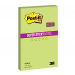 Блок самоклеящ. (стикер) POST-IT Super Sticky "Мегастикеры", 150х228 мм, 90 л., неон.зелен, 1623R-SG