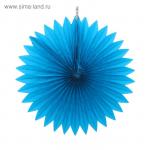 Изделие из бумаги декор "Круг" 25 см, цвет голубой