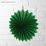 Изделие из бумаги декор "Круг" 25 см, цвет зелёный