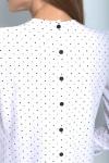 Блуза ANELLI 532.1 белый-горох беж+черный