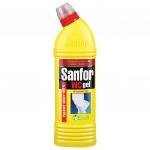Средство для уборки туалета 1кг SANFOR WC gel (Санфор гель) "Лимонный Фреш", ш/к 04874
