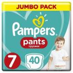 PAMPERS Подгузники-трусики Pants для мальчиков и девочек Size 7 (17+ кг) Джамбо Упаковка 40