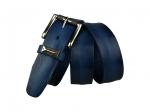 Кожаный голубой мужской джинсовый ремень B40-932