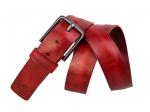 Кожаный красный мужской джинсовый ремень B40-943
