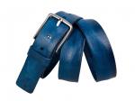 Кожаный голубой мужской джинсовый ремень B40-958