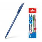 ручка шариковая ErichKrause® R-101, цвет чернил: синий, черный, красный, зеленый (в пакете по 4 шт.)