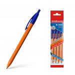 Ручка шариковая автоматическая ErichKrause® R-301 Orange Matic 0.7, цвет чернил синий (в пакете по 4 шт.)