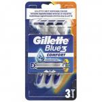 GILLETTE BLUE 3 Comfort Бритвы одноразовые 3 шт.