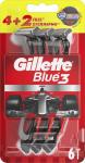 *СПЕЦЦЕНА GILLETTE BLUE 3 Бритвы одноразовые 4+2 шт. Red