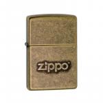 Зажигалка ZIPPO Classic с покрытием Antique Brass, латунь/сталь, серебристая, матовая, 36x12x56 мм