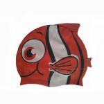 Шапочка для плавания силиконовая "Рыбка" YS20 (красная)
