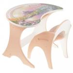 Набор мебели Волшебный остров: столик, стульчик, цвет персиковый