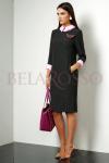 Платье LISSANA 3011 черное с розовым