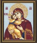 Наборы для вышивания крестом 'Золотое руно' ПИ-010 Владимирская икона Божьей Матери 37,7х28,8 см