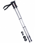 Палки для скандинавской ходьбы Longway, 77-135 см, 2-секционные, серый/чёрный