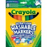 Crayola. Смываемые фломастеры "Супер чисто" с толстым наконечником, 8 шт.