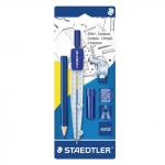 Циркуль STAEDTLER (Германия), 124мм, металлический, карандаш в комплекте, блистер, 550 55 BK