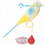 Игрушка д/птиц Пластиковый попугай с кольцом для жердочки 15 см