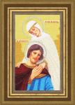 Наборы для вышивания бисером 'Золотое руно' РТ-061 Икона 'Святые Петр и Феврония' 23х13,8 см