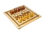 Игра Три в одном (нарды, шашки, шахматы) дерев. 400*200*36 в ассорт.