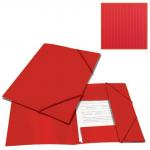 Папка на резинках BRAUBERG Contract, красная, до 300 листов, 0,5мм, бизнес-класс, 221798