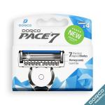 DORCO PACE7 4'S, сменные кассеты с семью лезвиями, 4 шт.