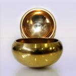 Чаша поющая SNO-23-1 Gold 7, металлов вес 251-400 гр. 8.5 см Настройка 7 чакр