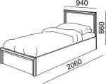 Подростковая Ostin Мод.22 Кровать с ПМ
