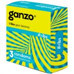 Презервативы GANZO RIBS (Ребристые, 3 шт. в упаковке)