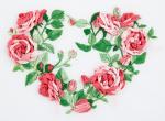 Набор для вышивания "PANNA" "Живая картина"   JK-2114  ( ЖК-2114 )  "Сердце из роз"