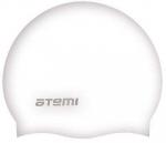 Шапочка для плавания Atemi, силикон, белая, SC308