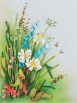 Набор для вышивания "PANNA" "Живая картина"   JK-2061  ( ЖК-2061 )  "Полевые цветы. Ромашки"