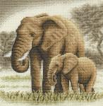 Набор для вышивания "PANNA" "Золотая серия"   J-0564  ( Ж-0564 )  "Слоны"