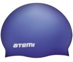 Шапочка для плавания Atemi, силикон (массаж.), ярко-синий, DC505