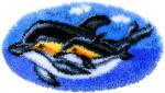 Набор для вышивания "PANNA" KI-1495  ( КИ-1495 )  "Коврик Дельфины"