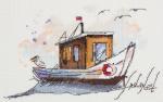 Набор для вышивания "PANNA" MT-1940  ( МТ-1940 )  "Рыбацкая лодка"