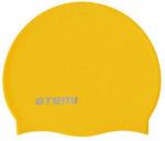 Шапочка для плавания Atemi, силикон, желт., SC107