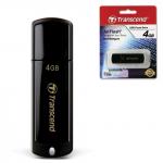 Флэш-диск 4GB TRANSCEND JetFlash 350 USB 2.0, черный, TS4GJF350