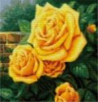 Алмазная вышивка Желтые розы